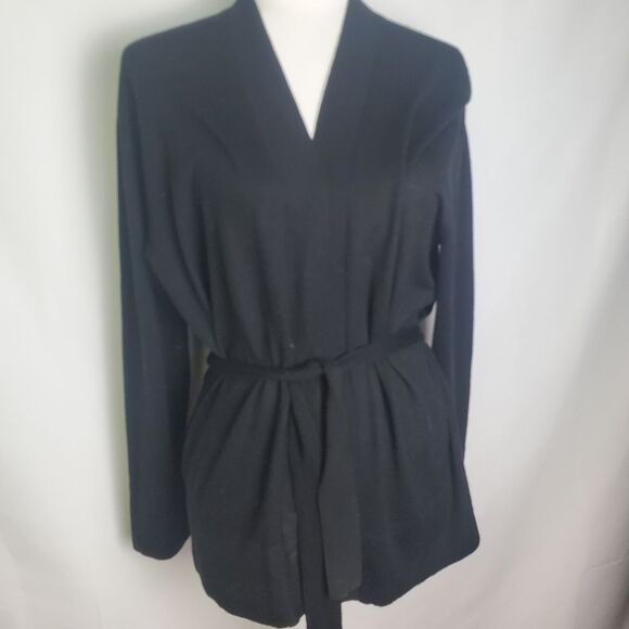 Vince Wool Cashmere Belted Cardigan Size Small - Picture 2 of 7